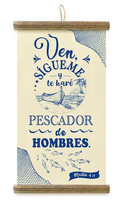 Pergamino pequeño “Pescador de hombres” - Imagen 2
