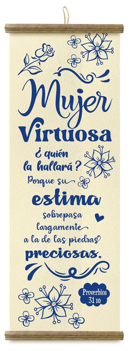 Pergamino grande Mujer Virtuosa - Imagen 2