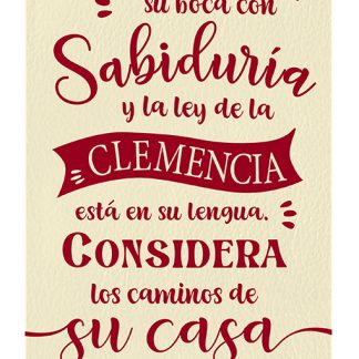 Pergamino mediano “Con Sabiduría”