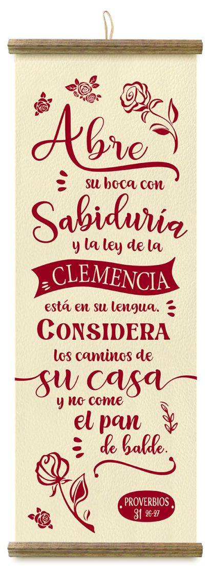 Pergamino mediano “Con Sabiduría”
