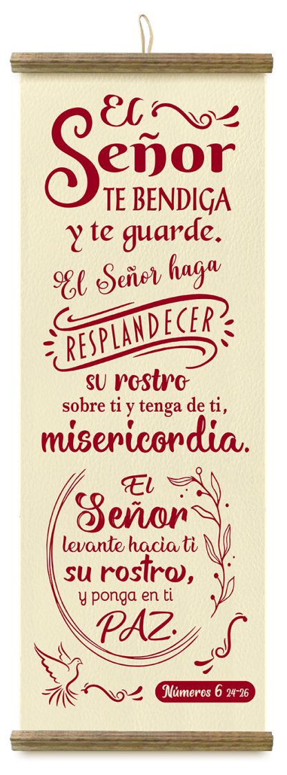 Pergamino mediano “El Señor te bendiga”