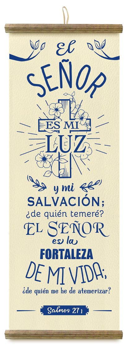 Pergamino grande “El Señor es mi luz”