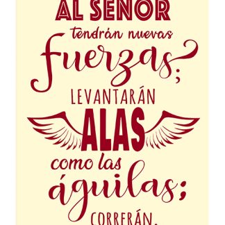 Pergamino mediano “Los que esperan al Señor”