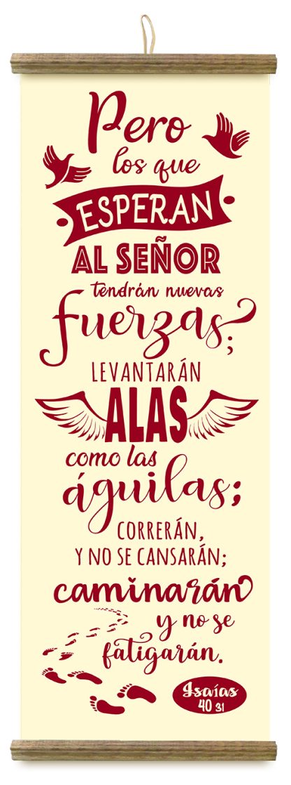 Pergamino grande “Los que esperan al Señor” - Imagen 2