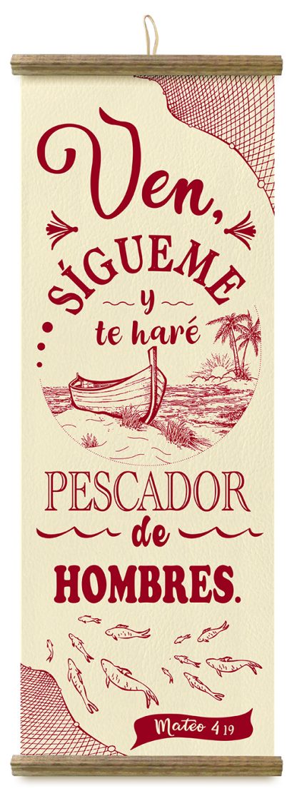 Pergamino mediano “Pescador de hombres” - Imagen 2