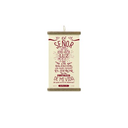 Pergamino pequeño “El Señor es mi luz”