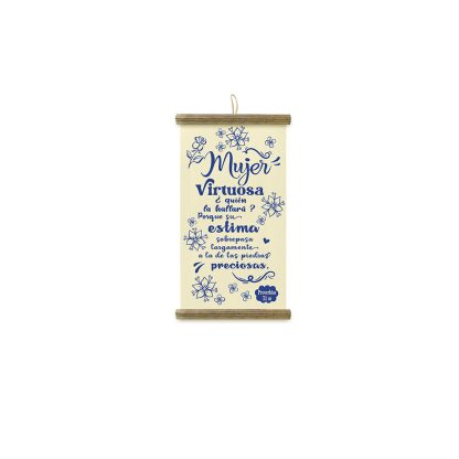 Pergamino pequeño “Mujer virtuosa”
