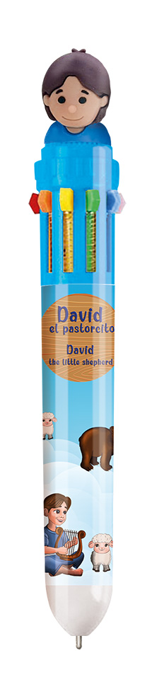 David - Bolígrafo – Pluma multicolor / David – multicolor ball pen